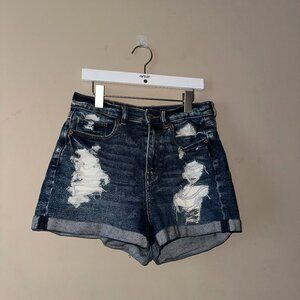 American Eagle Distressed Denim Mom Short